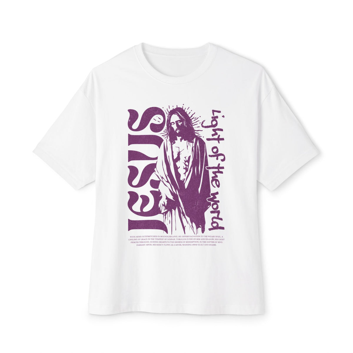 Faith-Inspired Boxy Tee - Casual Christian Apparel, Gift for Believers