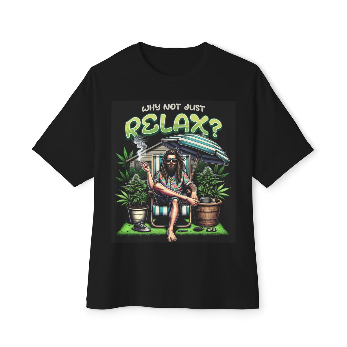 Chill Vibes Unisex Oversized Tee - Relaxation T-Shirt, Casual Summer Top