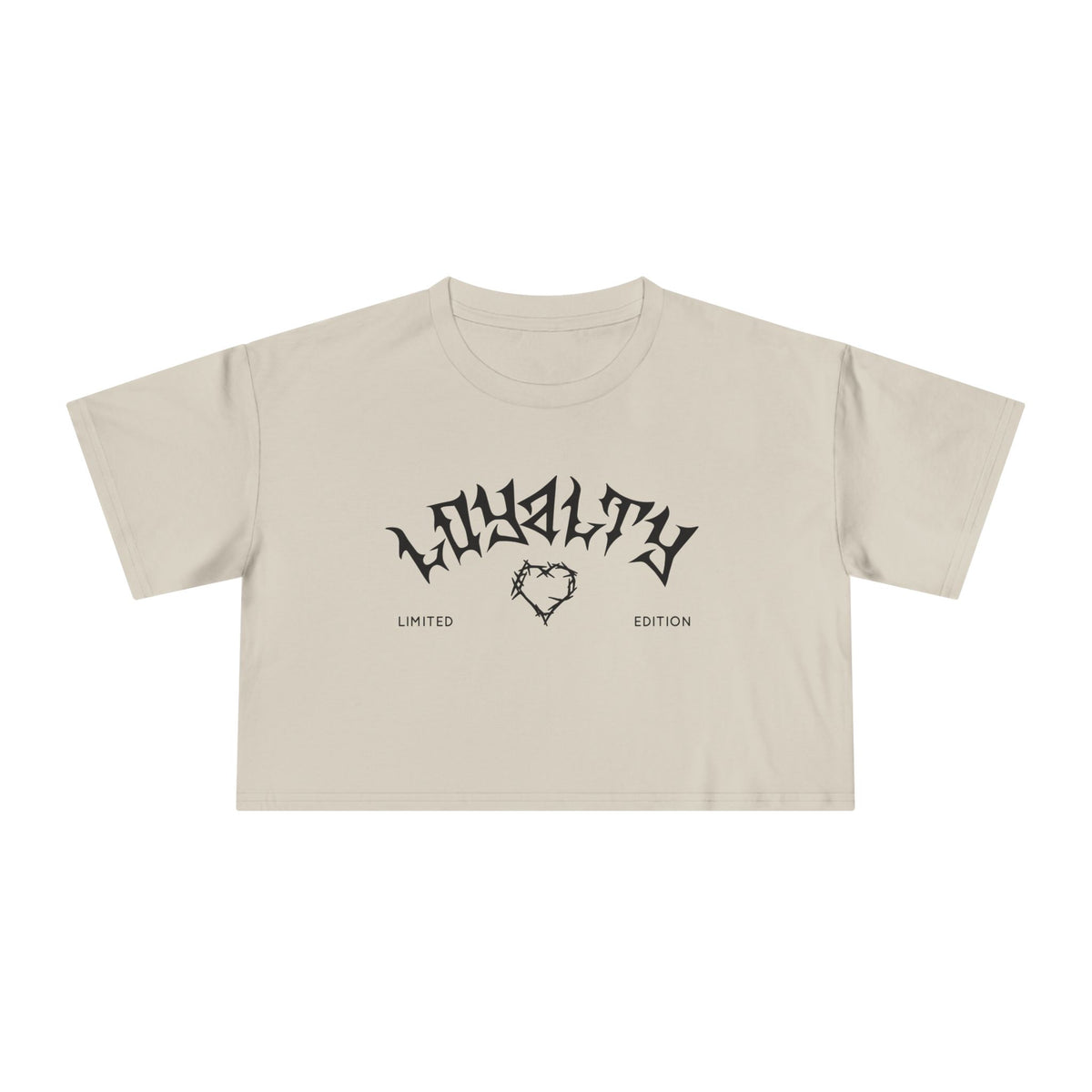 Loyalty Women's Crop Tee | Limited Edition Graphic Top, Trendy Summer Fashion, Perfect for Festivals & Casual Wear, Gift for Friends