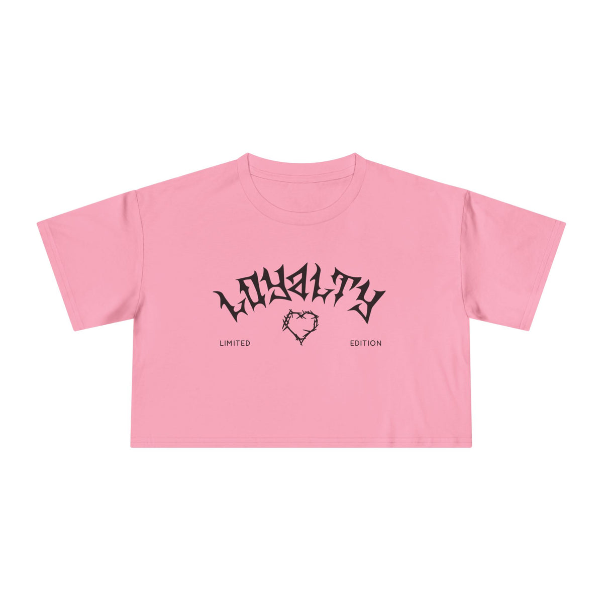 Loyalty Women's Crop Tee | Limited Edition Graphic Top, Trendy Summer Fashion, Perfect for Festivals & Casual Wear, Gift for Friends