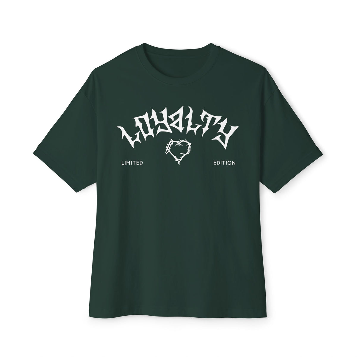 'Loyalty' Unisex Oversized Boxy Tee - Casual Streetwear, Gifts for Friends, Trendy Lifestyle, Relaxed Fit, Everyday Wear