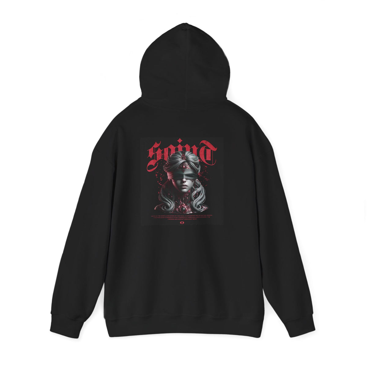 Saint Gothic Art Unisex Heavy Blend Hoodie - Vintage Graphic Sweatshirt, Cozy Streetwear