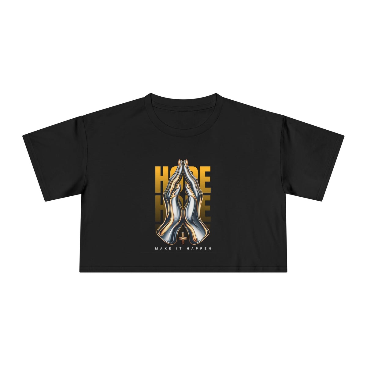 Hopeful Women's Crop Tee - Inspirational Graphic Tee, Spiritual Fashion Top