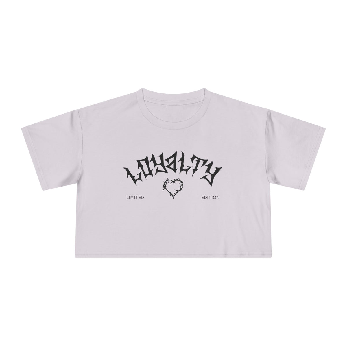 Loyalty Women's Crop Tee | Limited Edition Graphic Top, Trendy Summer Fashion, Perfect for Festivals & Casual Wear, Gift for Friends