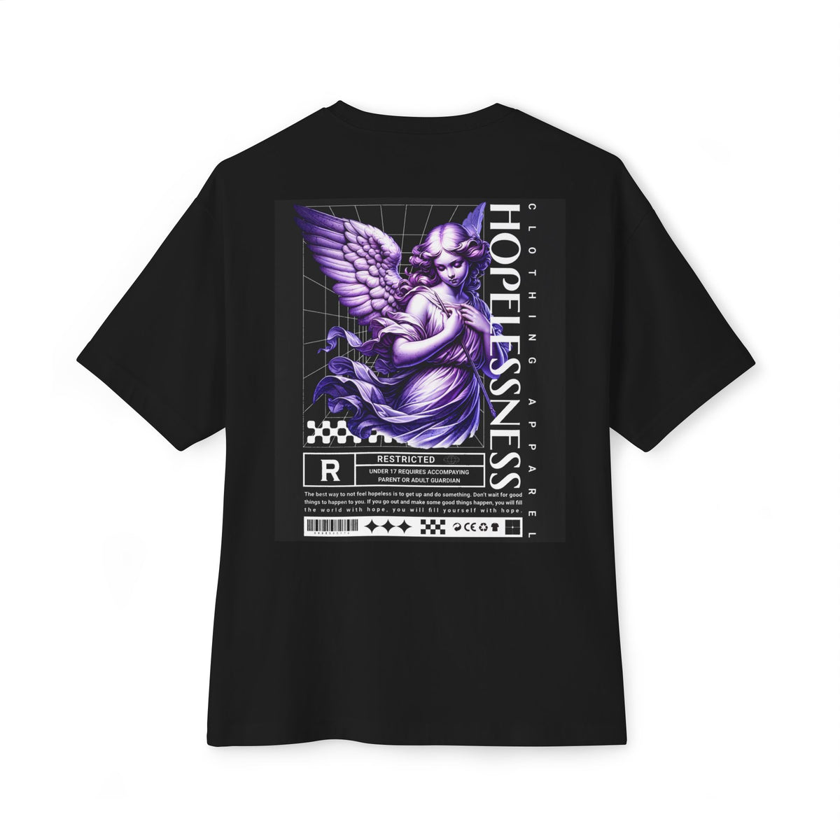 Hopelessness - Trendy Graphic Tee, Oversized T-Shirt, Casual Wear, Streetwear Fashion, Vintage Style Top