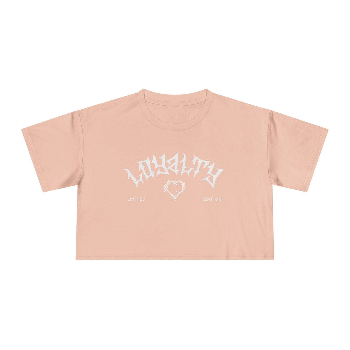 Loyalty Women’s Crop Tee - Bold Graphic Top for Casual Style, Trendy Apparel, Gift for Her, Everyday Wear, Summer Fashion