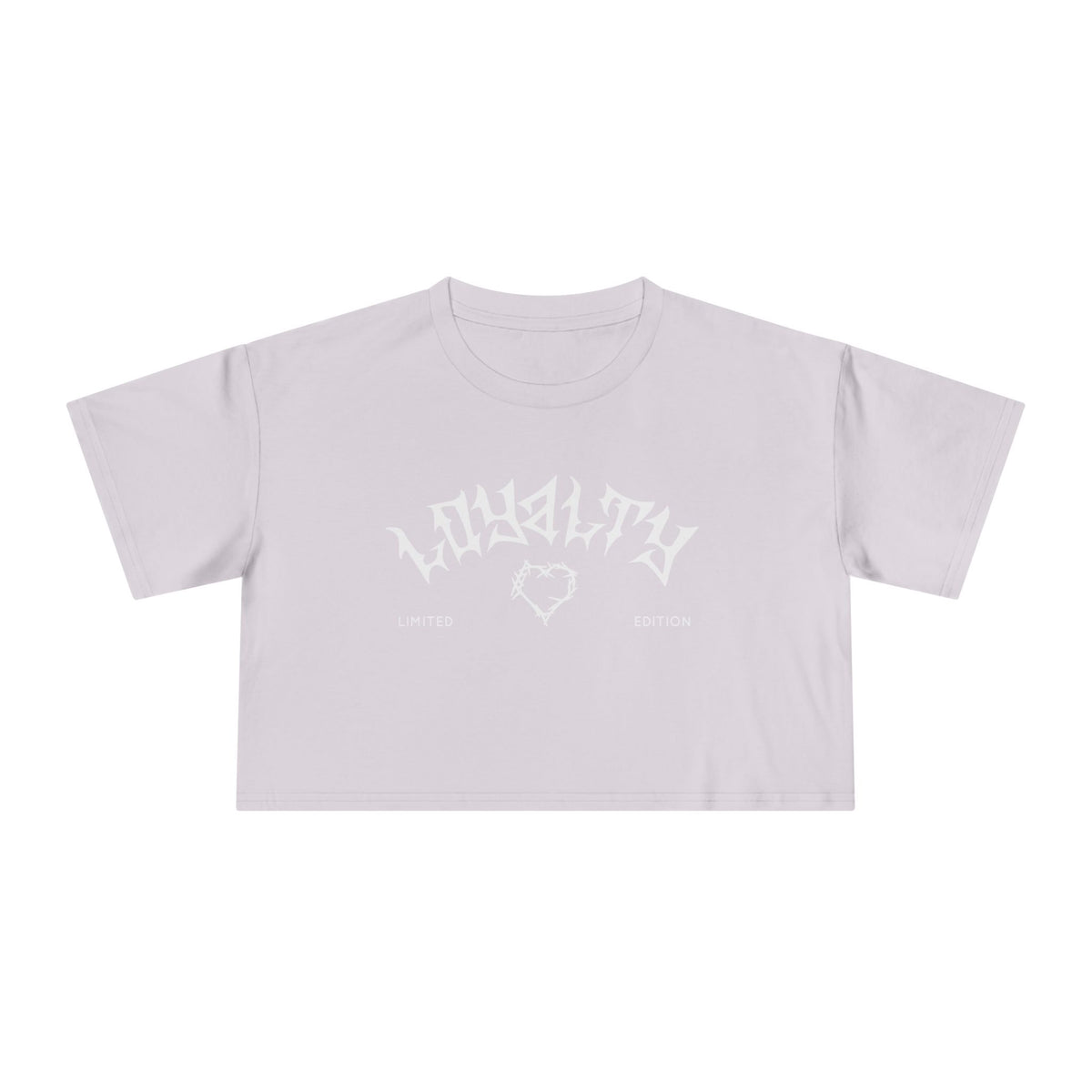 Loyalty Women’s Crop Tee - Bold Graphic Top for Casual Style, Trendy Apparel, Gift for Her, Everyday Wear, Summer Fashion