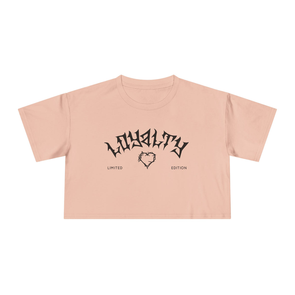 Loyalty Women's Crop Tee | Limited Edition Graphic Top, Trendy Summer Fashion, Perfect for Festivals & Casual Wear, Gift for Friends