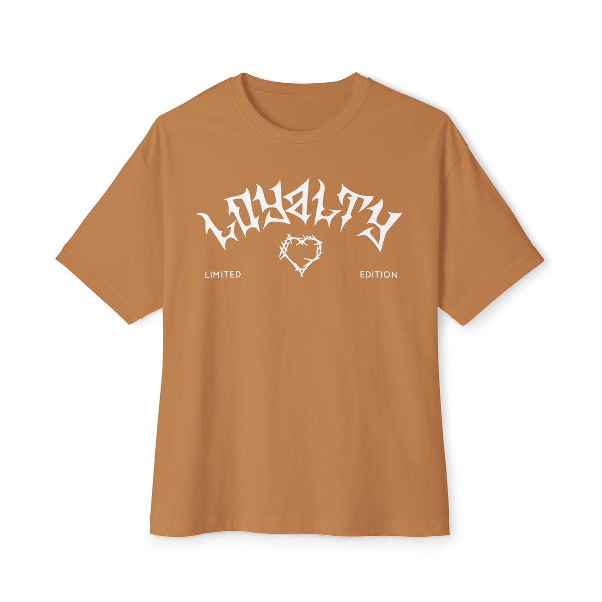 'Loyalty' Unisex Oversized Boxy Tee - Casual Streetwear, Gifts for Friends, Trendy Lifestyle, Relaxed Fit, Everyday Wear