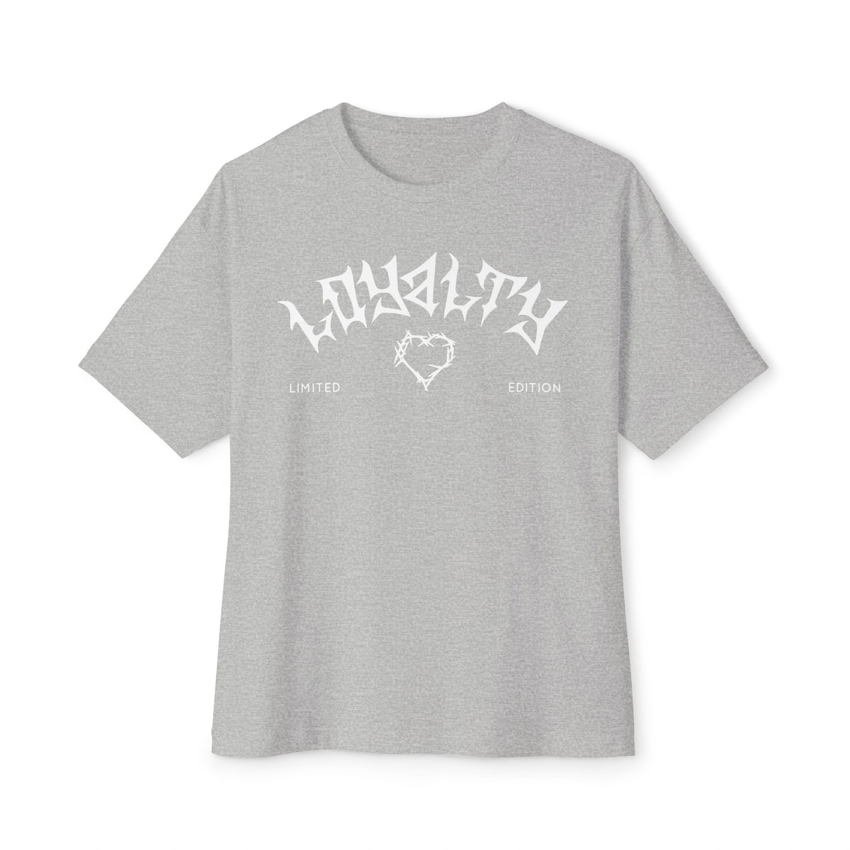'Loyalty' Unisex Oversized Boxy Tee - Casual Streetwear, Gifts for Friends, Trendy Lifestyle, Relaxed Fit, Everyday Wear