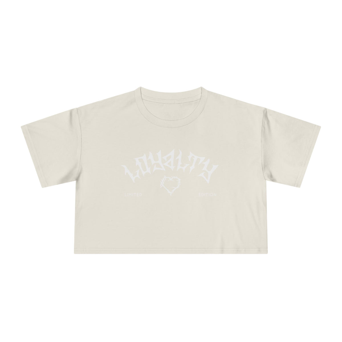Loyalty Women’s Crop Tee - Bold Graphic Top for Casual Style, Trendy Apparel, Gift for Her, Everyday Wear, Summer Fashion