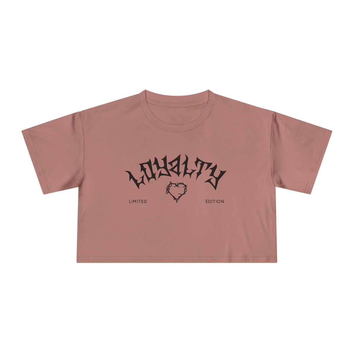 Loyalty Women's Crop Tee | Limited Edition Graphic Top, Trendy Summer Fashion, Perfect for Festivals & Casual Wear, Gift for Friends